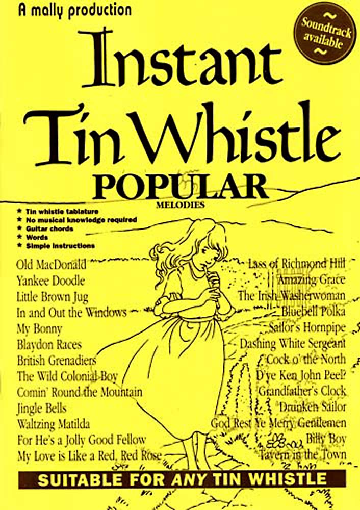Instant Tin Whistle - Popular Book and CD pack. A well thought out tutor system by Dave Mallinson