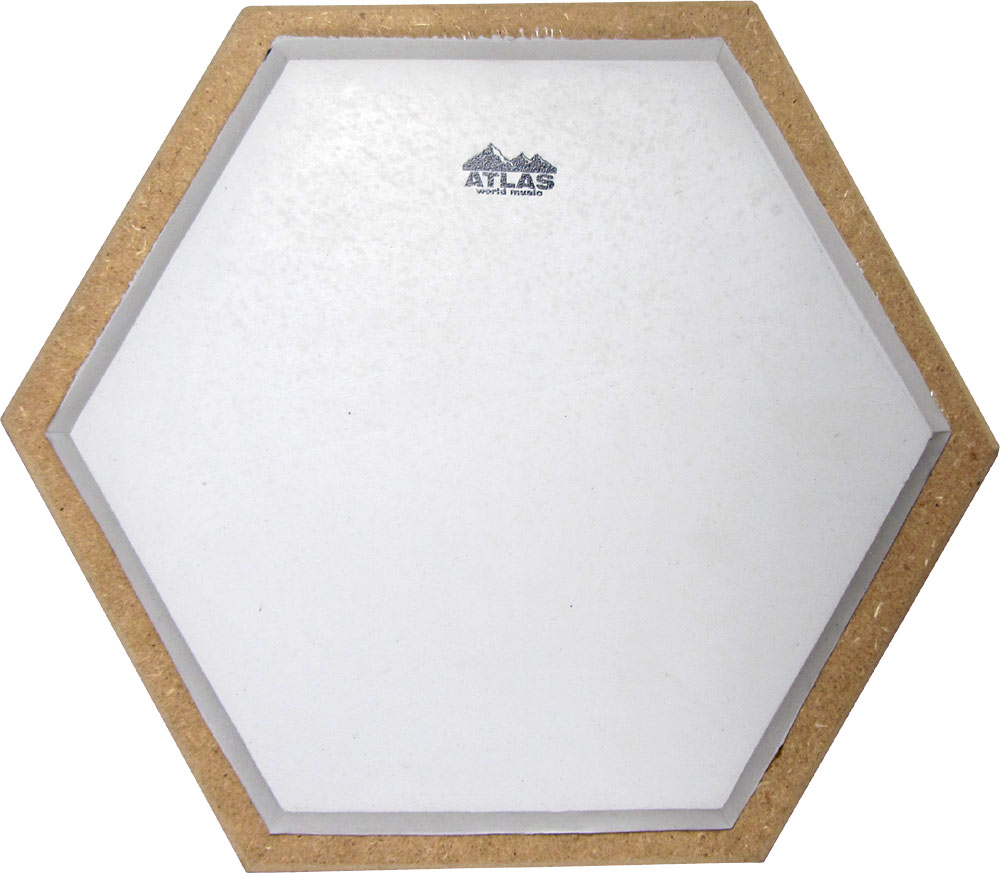 Atlas Hex Practice Drum Pad A 17.5cm table top practice drum pad