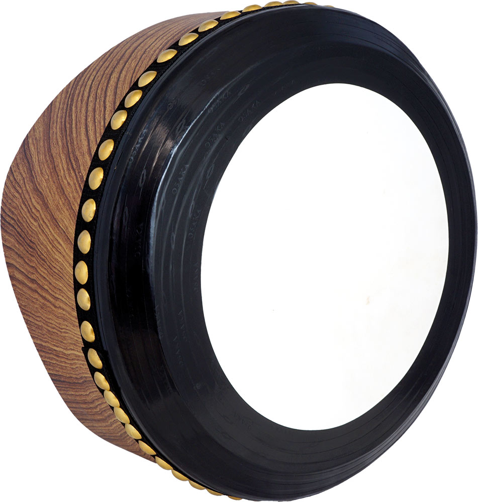 Glenluce Wave 15inch Bodhran, Rosewood Finish Tool-less tuneable bodhran with a matt rosewood color wrap finish