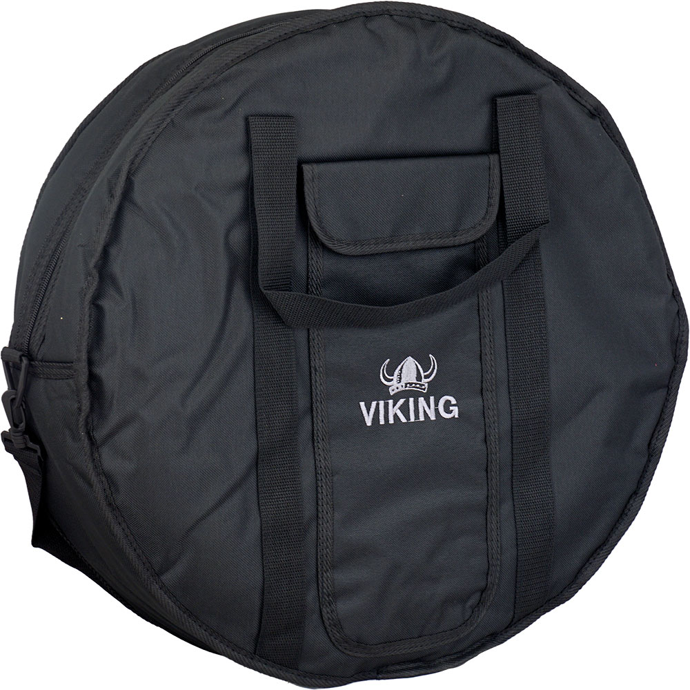 Viking VBB-2018 Deluxe 18inch Bodhran Bag 4inch deep with 15mm padding, 800 denier black nylon exterior, pocket, strap
