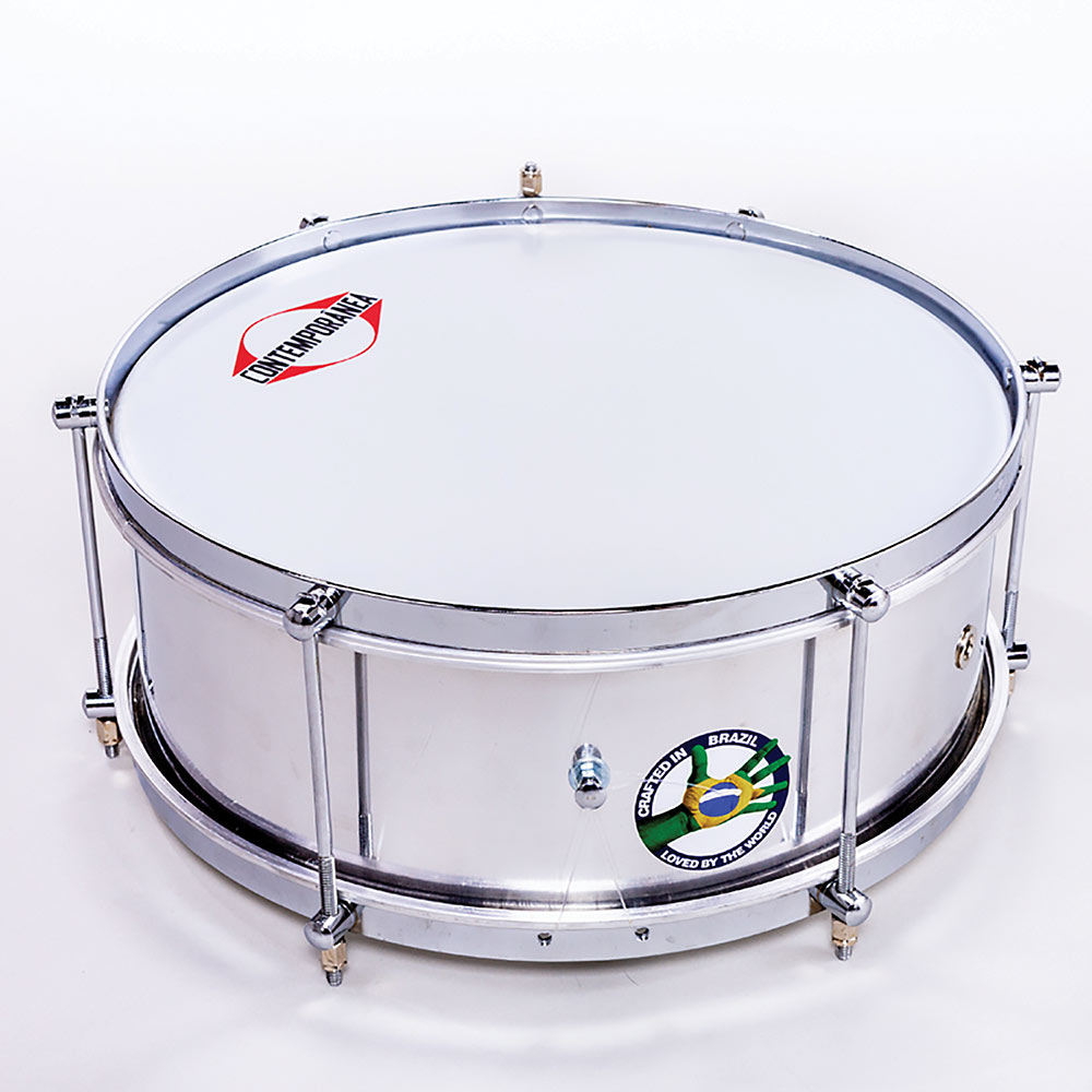 Contemporanea Caixa Pro Repique 14inch x 10cm Pro. Series thin snare 6 lug conventional snare
