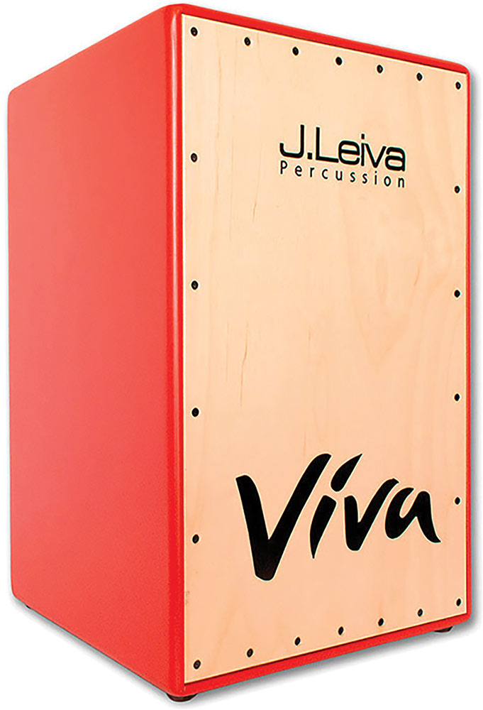 Leiva VIVA Viva Cajon, Red 100% Siberian birch wood 3mm front panel. Red body with natural front