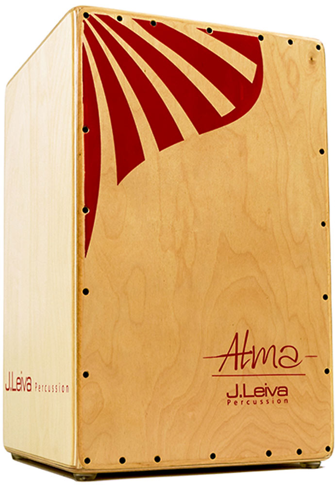 Leiva CAJ112 Alma Cajon, Red 100% Siberian birch wood 3mm front panel. Natural body with red patterned front