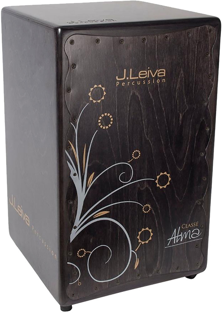 Leiva CAJ115 Alma Cajon, Classe 100% Siberian birch wood 3mm front panel. Black body with black patterned front