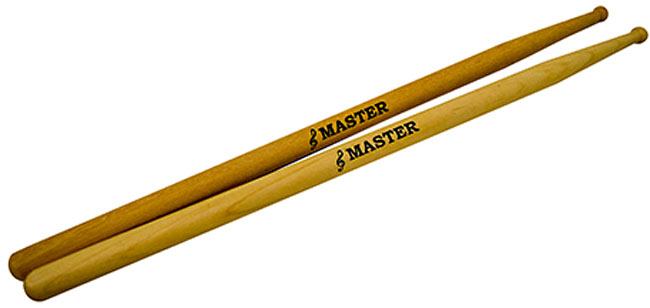 Masterline MT-20 Samba Snare Beaters, Pair Maple beaters for Samba Snare, Round Tip