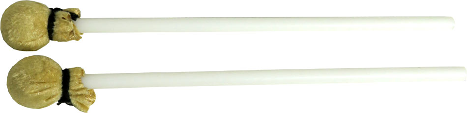 Atlas AP-BLG Tongue Drum Mallets, PAIR. LAR A pair of large rubber mallet with white handle