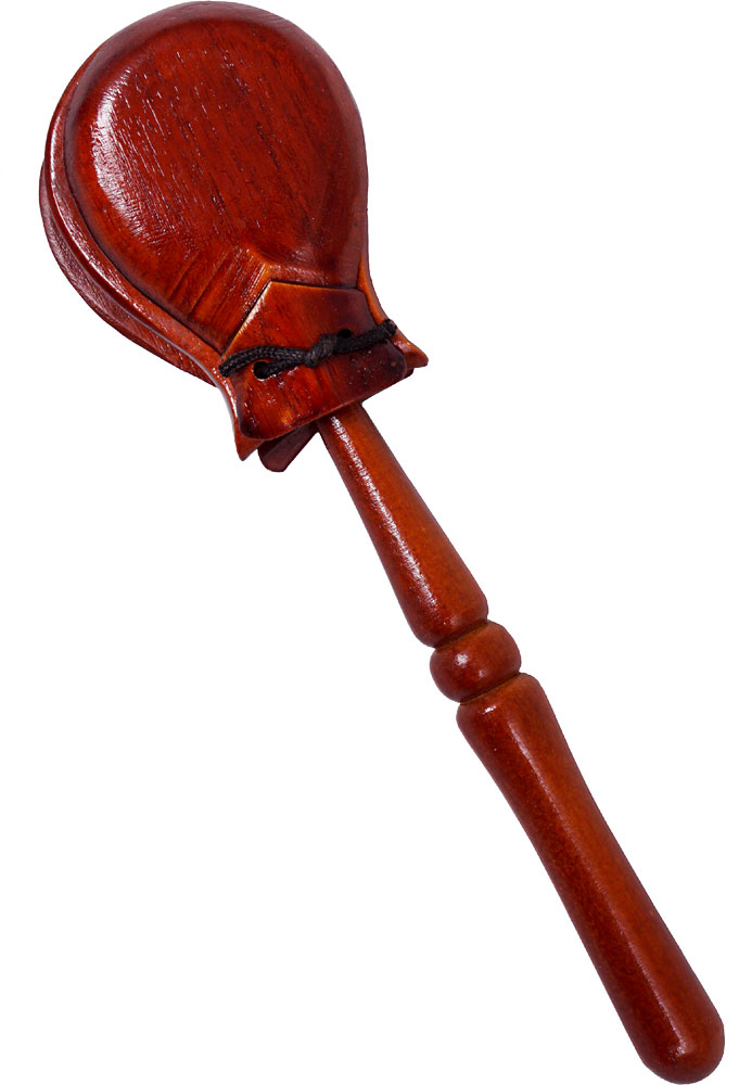 Atlas Wooden Castanet Clapper Castanet clapper with handle