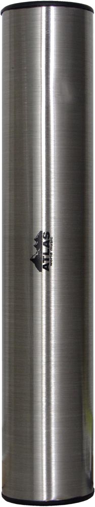 Atlas Metal Shaker, 27cm long Brushed Silver colored cylindrical hand shaker