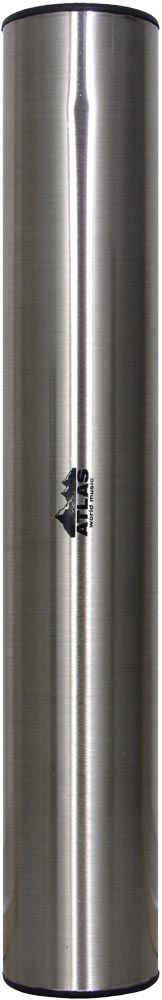 Atlas Metal Shaker, 31cm long Brushed Silver colored cylindrical hand shaker