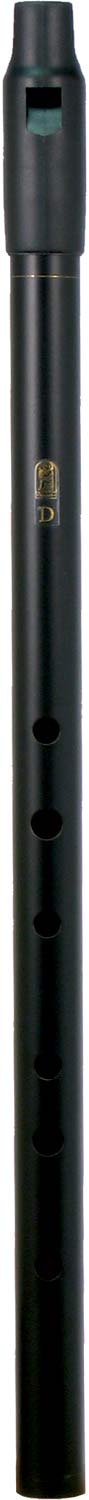 Howard Low D Whistle, Black, Tuneable With tuneable black plastic mouthpiece