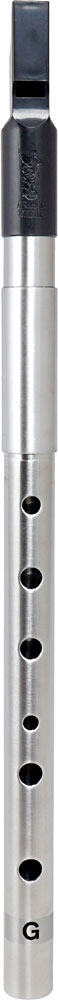 Nightingale Aluminum Alto G Whistle, Tuneable Improved O ring tuning slide. Squared style ABS fipple with an aluminum body