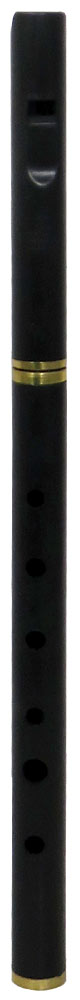 Tony Dixon Pro High D Whistle, Brass Slide Updated model with brass ferrules on the body. Black plastic