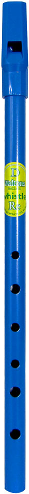 Waltons Blue D Whistle Comes in a clear display tube with an instruction leaflet