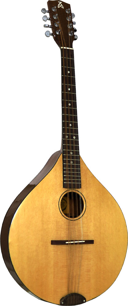 Ashbury Style E Octave Mandolin Solid Alaskan Sitka Spruce top. Solid African sapele back and sides