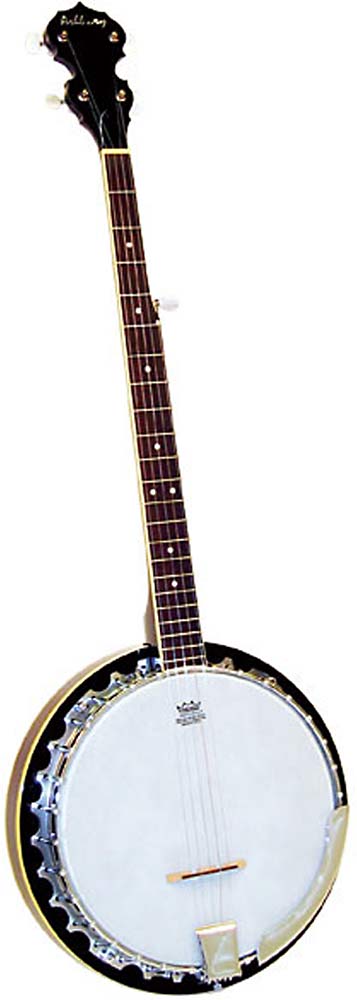 Ashbury AB-35-5L 5 String Banjo, Left Handed Aluminum rim. White ABS bound mahogany neck with rosewood fingerboard. 22 Frets