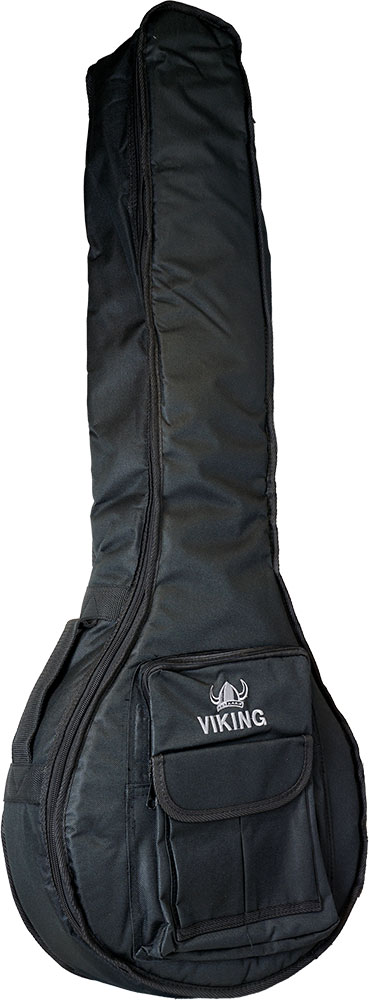 Viking VBB-20-5 Deluxe 5 String Banjo Bag Tough black nylon outer with 15mm padding