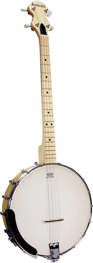Ashbury AB-25-T Tenor Banjo, Maple Open Back Rolled brass tone ring. Maple bound maple neck. Maple fingerboard. 19 Frets