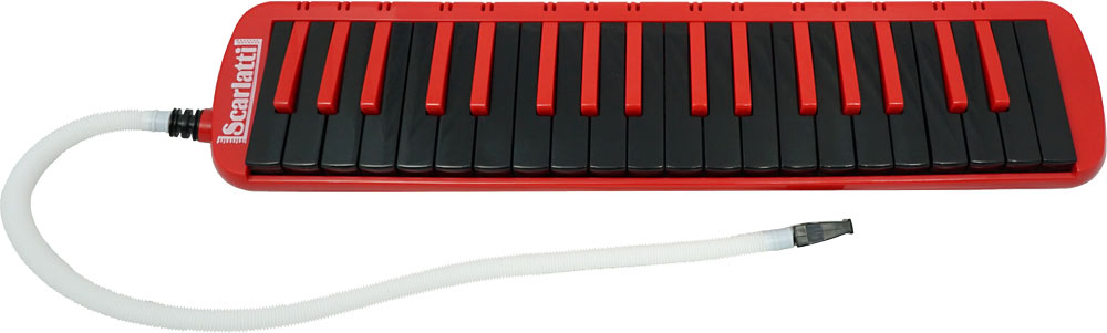 Scarlatti SME-37R 37 Key Melodica, Red/Black Good quality melodica complete with blow pipe and carry case