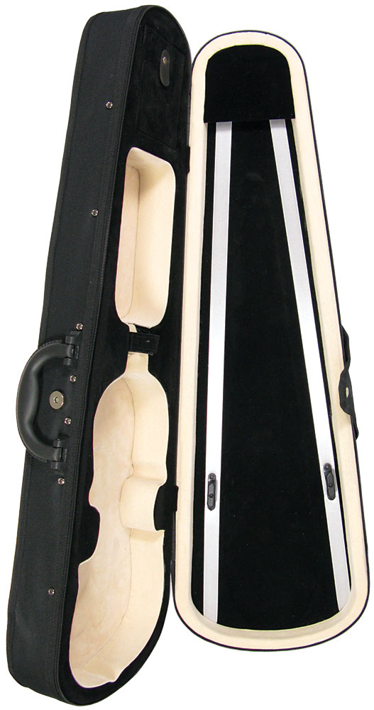 Viking Full Size Shaped Violin Case High density shaped foam, plush lined with shoulder straps