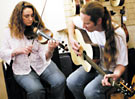 Andy Glass and Jenny Newman playing at https: launch
