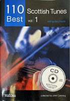 110 Best Scottish Tunes Vol 1 Book and CD edition with guitar chords, collected by John Canning