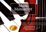 Music Manuscript Book 6 Stave with 24 pages of music manuscript paper