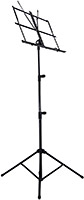 Viking VMS-15K Black Music Stand Classic folding music stand. Max height 100cm, ideal for kids