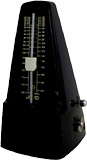 Cherry CM-20 Pyramid Metronome, Black Classic shaped clockwork metronome with bell