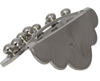 Viking VS-311N Mandolin Tailpiece, Nickel Small simple design, nickel plated brass Same style as on Ashbury Mandolins