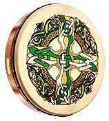 Waltons 18inch Bodhran Celtic Cross 18inch bodhran pack with cover, beater and tutor DVD. Single strut