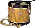 Atlas Renaissance Drum, 13.5inch Head Hoop tensioned 13.5inch goat skin head and 13 high