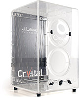 Leiva CAJ139 Crystal Cajon, 6 String Clear 100% Siberian 3mm Siberian Spruce Tapas