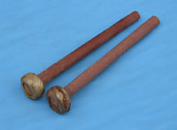 Kambala ST322 Balaphon Sticks, Pair Hard wood with rubber wound playing ends