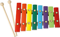 Atlas 1 Octave Xylophone Colored wooden Xylophone with beaters