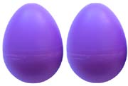 Atlas Pair of Shaky Eggs, Purple Pair of plastic shaky eggs. Fun, portable percussion!