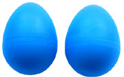 Atlas Pair of Shaky Eggs, Blue Pair of plastic shaky eggs. Fun, portable percussion!