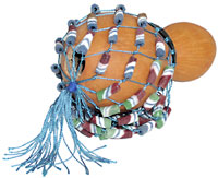 Bucara SH210 Small Shekere 9cm With beads, similar to cabasa afuche