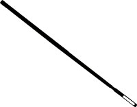 Viking Tenor/Bass Cleaning Rod ABS cleaning rod for tenor and bass recorders. 35cm long