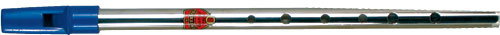 Generation Nickel D Whistle Tin whistle with a blue plastic mouthpiece