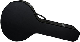 Viking VOMC-10FY Large Bodied Oct Mandolin Case Wooden case with black rexine cover for Octave Mandolin