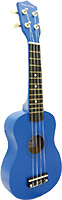 Blue Moon BU-02B Colored Soprano Ukulele, Blue Good quality, very playable Uke. Lindenwood fingerboard and bridge. Nickel frets