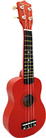 Blue Moon BU-02R Colored Soprano Uke, Red Good quality, very playable Uke. Lindenwood fingerboard and bridge. Nickel frets