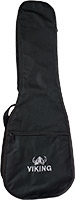 Viking VUB-10C Ukulele Bag, Concert 2mm padded black nylon gig bag with shoulder strap and handle, for Concert Uke
