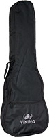 Viking VUB-10T Ukulele Bag, Tenor 2mm padded black nylon gig bag with shoulder strap and handle, for Tenor Uke