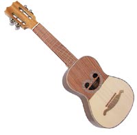 Carvalho Cavaquinho, Tuned DGBD 4 metal strings. Solid spruce/rosewood top, solid walnut body. Father of the Uke