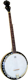Ashbury AB-35-5L 5 String Banjo, Left Handed Aluminum rim. White ABS bound mahogany neck with rosewood fingerboard. 22 Frets