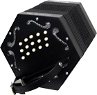 Stagi C/G Anglo Concertina, 30 Key Wooden ends finished in plain matt black