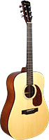 Blue Moon BG-28N Dreadnought Guitar, Natural Spruce top with sapele back and sides. High gloss finish
