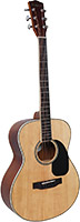 Ashbury AG-38N Solid Top Orchestral Guitar Solid spruce top with mahogany back and sides. Natural open pore finish