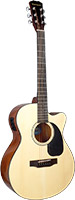 Blue Moon BG-34EN Electro Acoustic Guitar, Nat Spruce top with sapele body. Mini jumbo sized body with cutaway and pick-up